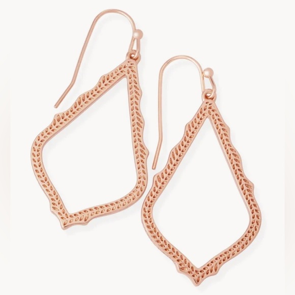 Kendra Scott Sophia Drop Earrings | Rose Gold | Lightweight Everyday Earrings - Picture 1 of 6
